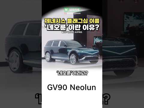 [최초공개] 제네시스 플래그십 라인업이 '네오룬' 시리즈라는 이유