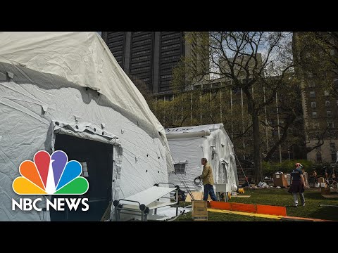 Inside Central Park’s emergency field hospital | NBC Nightly News