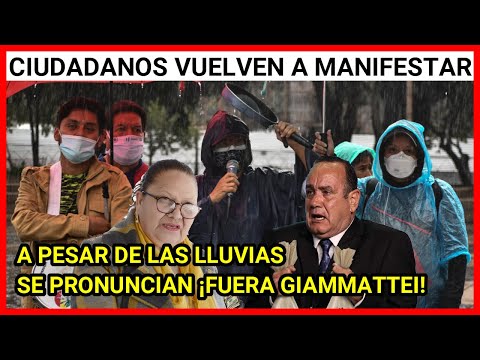 RESUMEN, BAJO LAS FUERTES LLUVIAS, MANIFESTANTES EXIGEN LA RENUNCIA DE GIAMMATTEI Y CONSUELO PORRAS