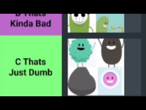Dumb Ways to Die Death Tier list
