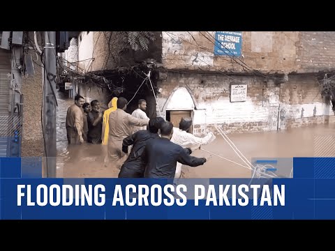 Families 'swept away' in flash floods in northwest Pakistan