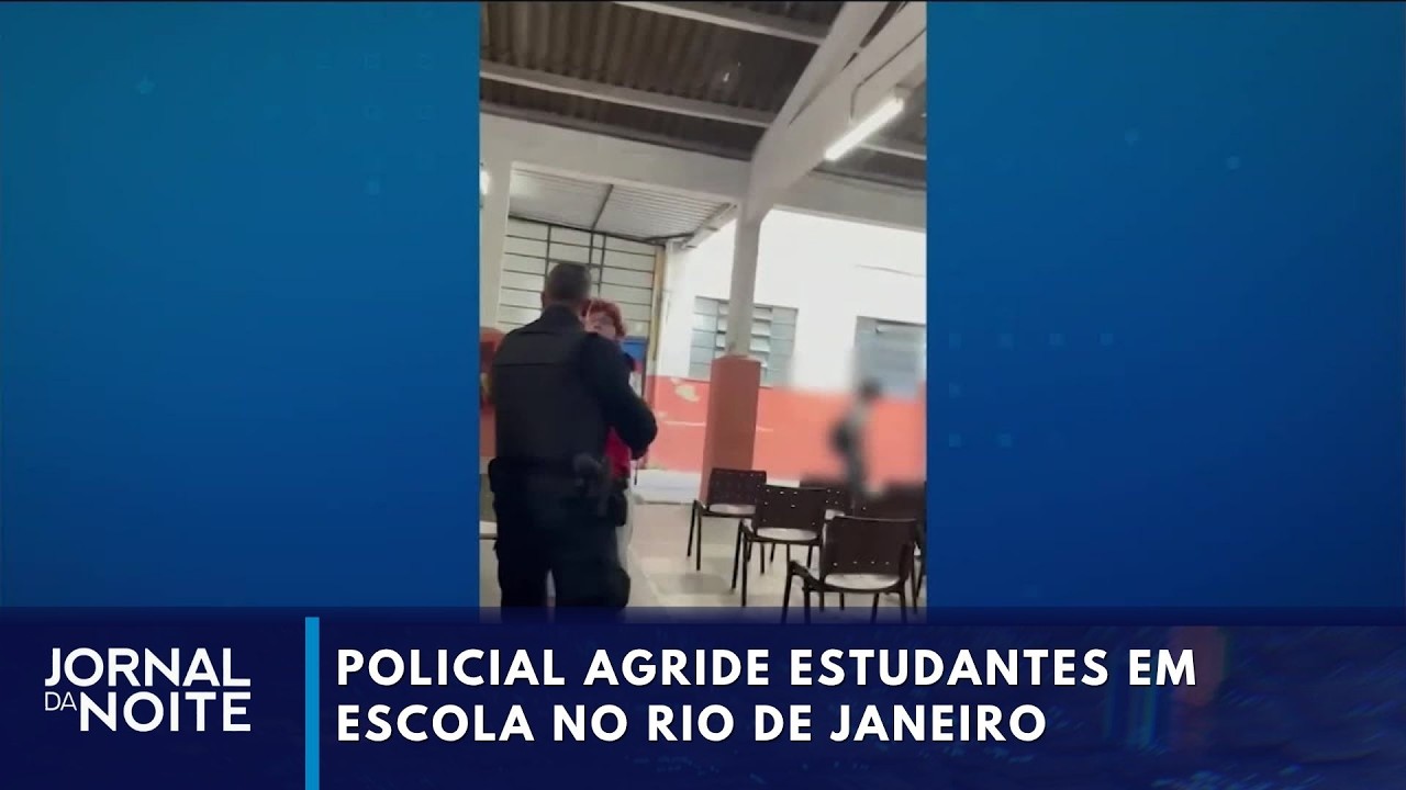 PM agride estudantes em escola no Rio de Janeiro