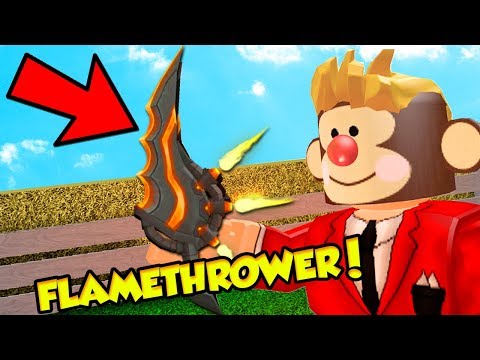 Crafting The NEW Flamethrower Knife!! (Roblox Assassin)