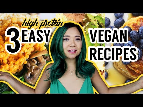 WHAT I ATE IN A DAY VEGAN (easy high protein recipes)