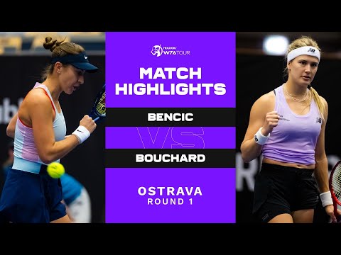 Belinda Bencic vs. Eugenie Bouchard | 2022 Ostrava Round 1 | WTA Match Highlights