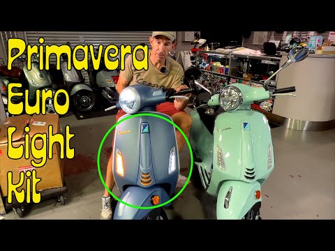 New Euro Light Kit - Remove US Pods from your new Vespa Primavera or Sprint