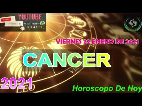 Horoscopo de hoy Cancer Viernes 22 de Enero De 2021#horoscopodehoy 