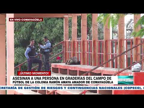 Apuñalado muere sujeto en graderías de un campo de fútbol, en colonia Ramón Amaya Amador