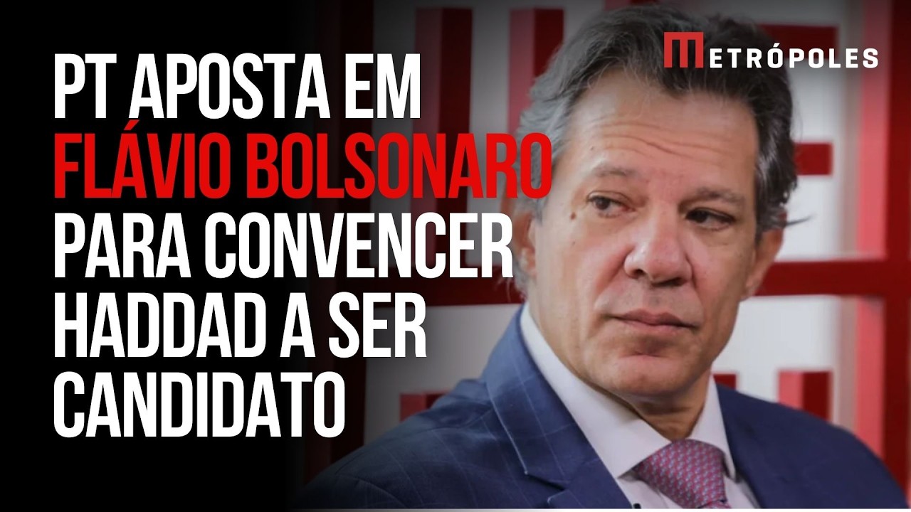 PT aposta em Flávio Bolsonaro para convencer Haddad a ser candidato