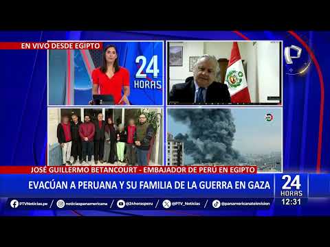 Embajador de Perú en Egipto detalla el rescate de una peruana y su familia atrapados en Gaza