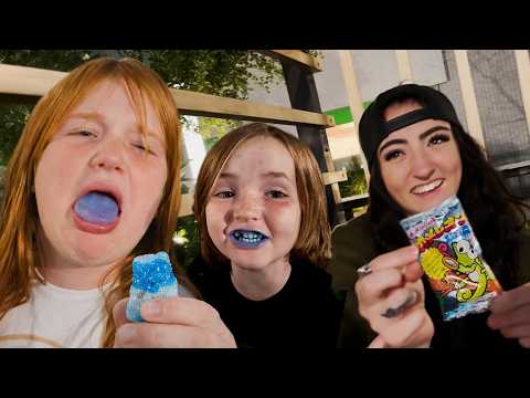 Adley & Niko JAPAN CANDY CHALLENGE!! a Funny night Rating Rare Japanese Candies 1 star to 5 Stars ⭐