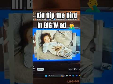 Kids flip the Bird in Big W advertising #bigw #advertising #australia #kids