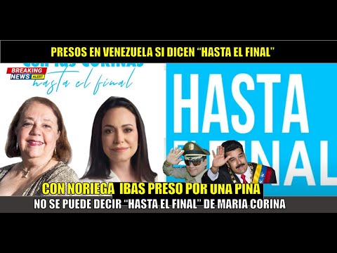 SE PRENDIO! VAS PRESO en Venezuela si dices “HASTA EL FINAL” Regimen de Maduro LO PROHIBE