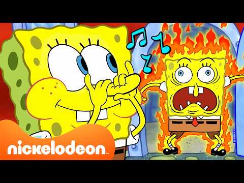 SpongeBob | Alle variaties van de SpongeBob‑leader! 🎶 | Nickelodeon Nederlands