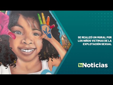 Se realizó un mural por los niños victimas de la explotación sexual - Teleantioquia Noticias