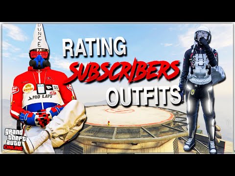 Rating My Subscribers Outfits (They Had Fully Modded Tryhard Outfits) + Giveaway | GTA 5 Online