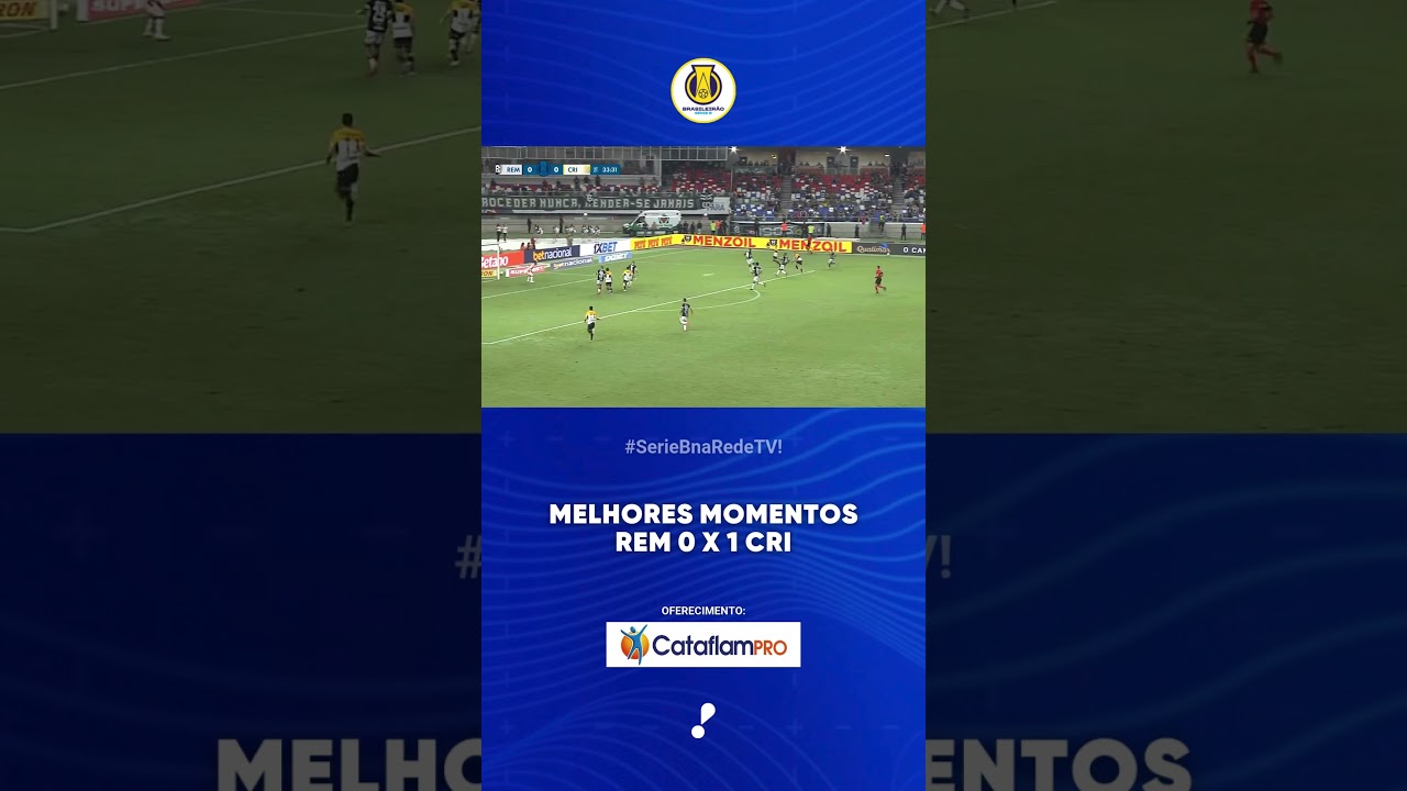 Melhores Momentos Remo 0 x 1 Criciúma   Série B 2025