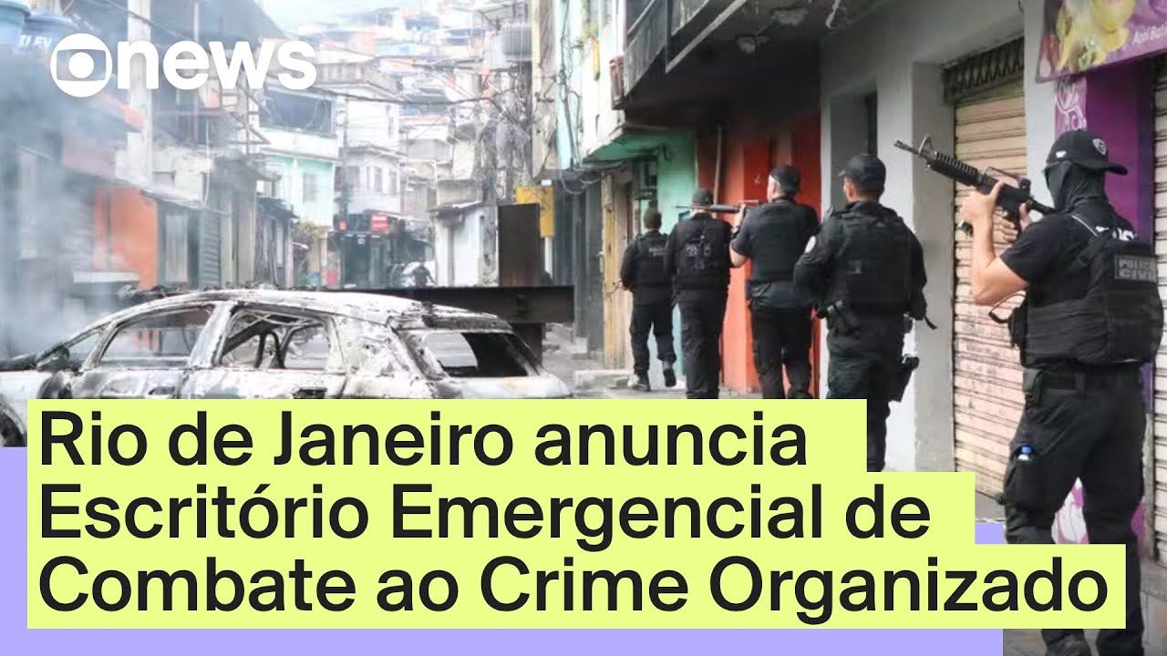 Cláudio Castro e Ricardo Lewandowski anunciam Escritório Emergencial para combater crime organizado  TV Online Cláudio Castro e Ricardo Lewandowski anunciam Escritório Emergencial para combater crime organizado