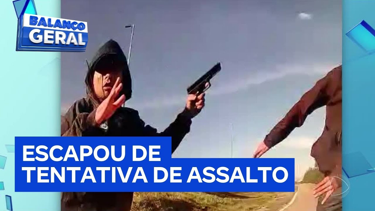 Ciclista escapa de tentativa de assalto e ação é gravada por câmera acoplada ao capacete