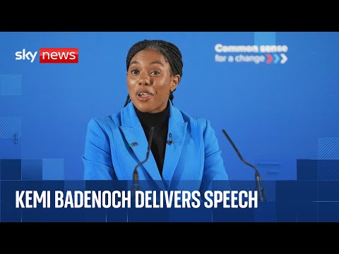 Kemi Badenoch speaks at British Chamber of Commerce