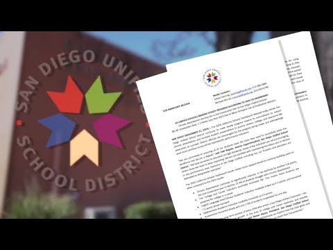 San Diego Unified School District latest report card from the state of CA