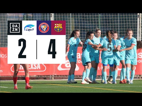 Levante Las Planas vs FC Barcelona (2-4) | Resumen y goles | Highlights Liga F