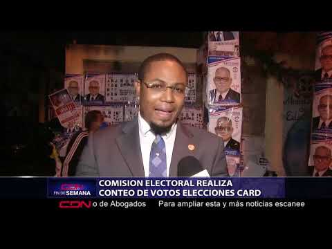 Comisión electoral realiza conteo de votos elecciones CARD