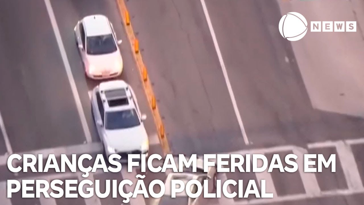 Crianças ficam feridas em perseguição policial nos EUA