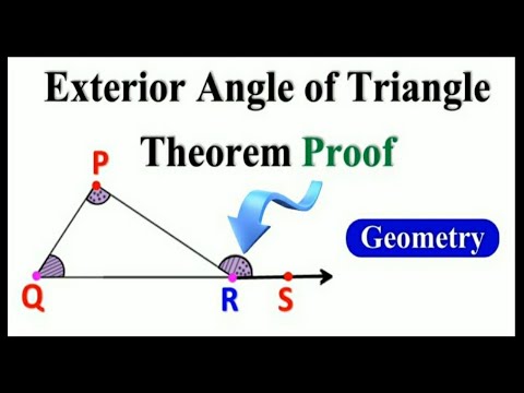 Theorem of an exterior angle of triangle proof | Geometry | Mathematics | Maharashtra board