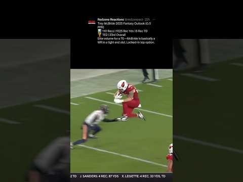 Can Trey McBride be considered WR1 @ TE? #Cardinals #FantasyFootball #TreyMcBride.
