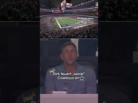 Dirk Nowitzki feuert „seine" Cowboys an 🏈🐐