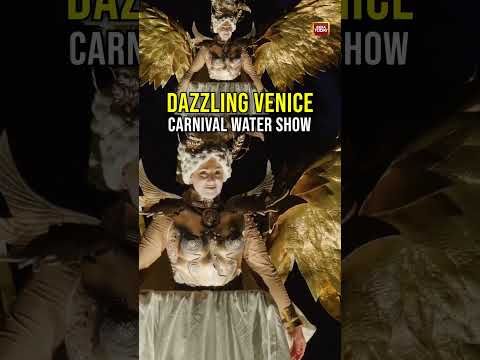 Watch: Stunning Visuals From A Water Show At The Venice Carnival
