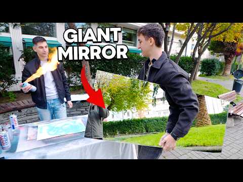 I asked a Street Artist to Paint my Giant Mirror...