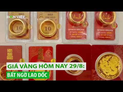 Giá vàng hôm nay 29/8: Bất ngờ lao dốc