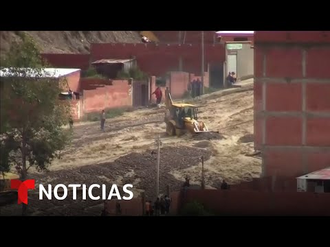 Las fuertes lluvias que afectan a la capital de Bolivia dejan un muerto y daños materiales 
