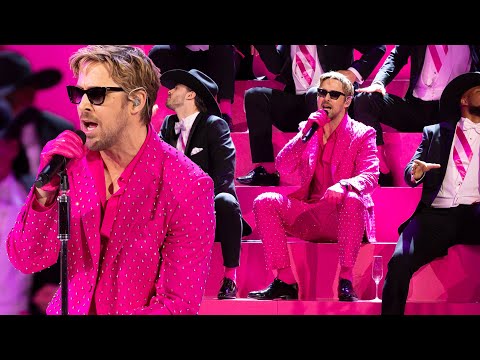 Oscars: Ryan Gosling SINGS I'm Just Ken With Barbie Cast