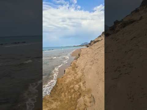 Paralia Issos & Achilion, Moraitika, Corfu 🇬🇷 #beach #travel #walking #corfu #greece #shorts #dji