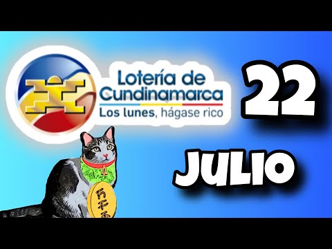 Resultado LOTERIA DE CUNDINAMARCA Lunes 22 de Julio de 2024