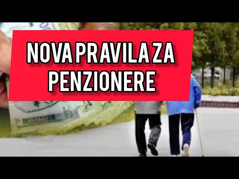 NOVA PRAVILA ZA PENZIONERE! Vazi za SVE! Hitno poslusajte
