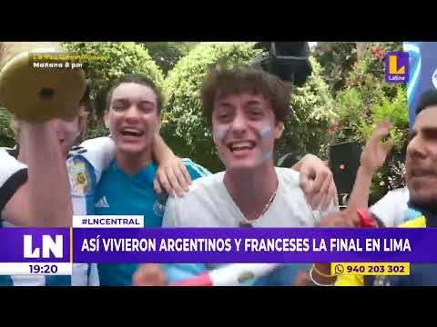 Así vivieron argentinos y franceses la final del mundial en Lima