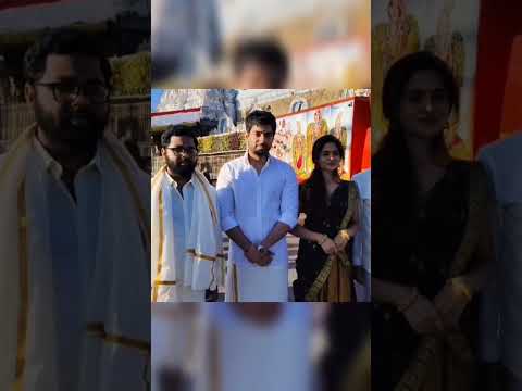 Teja Ashwini, Shiva Kandukuri and the Nawab Café Movie Team Visited Tirumala