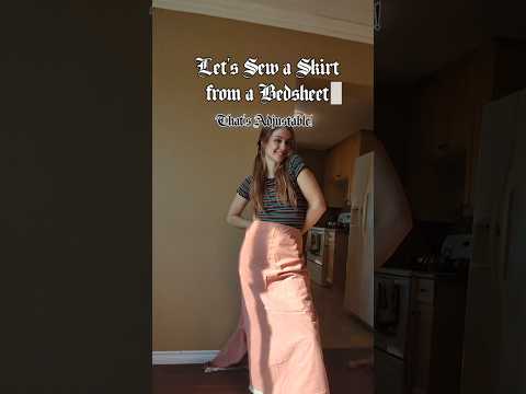 easy skirt tutorial using a bedsheet #zerowastefashion #sewingtutorial #costumes #diy #sewinghacks