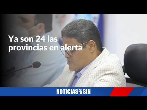 COE emite alerta roja para ocho provincias