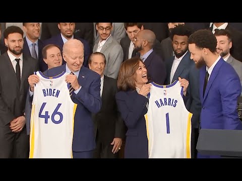 [FULL] Golden State Warriors honored by President Biden, VP Harris at the White House | ESPN