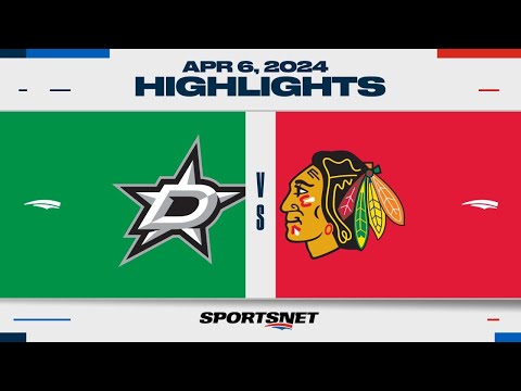 NHL Highlights | Stars vs. Blackhawks - April 6, 2024