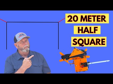 How to make a 20 meter Half Square Antenna with custom brackets. Easiest DX antenna?