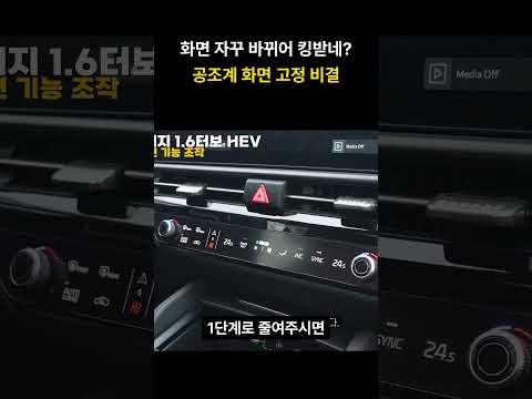 화면 자꾸 바뀌어 킹받네? 공조계 화면 고정 비결