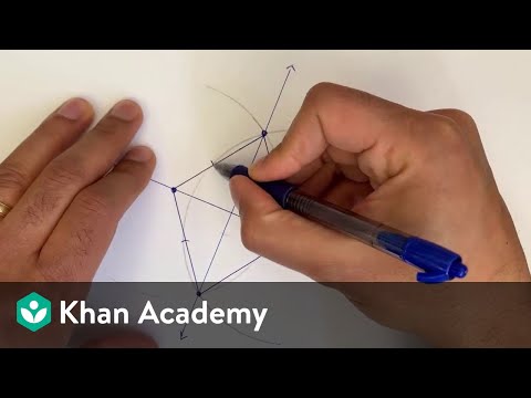 Geometric constructions: perpendicular line through a point not on the line