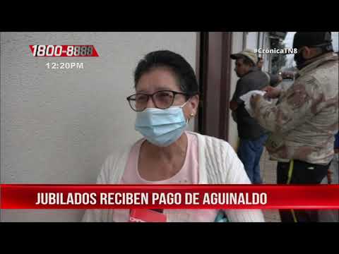 Gobierno de Nicaragua paga aguinaldo y pensiones a jubilados de Jinotega