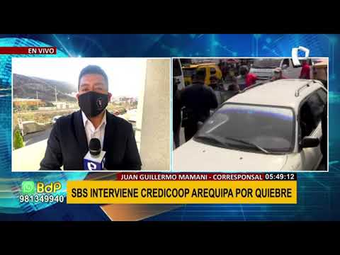 SBS intervienen locales de Credicoop Arequipa por quiebre (1/2)